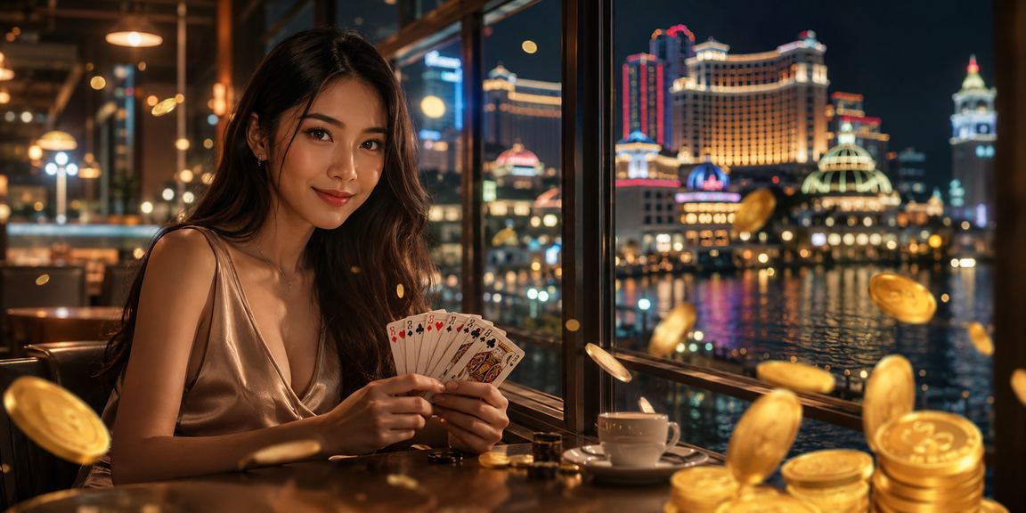 Pemain di Genting Highlands bermain rummy dengan gaya pakaian Melayu tradisional