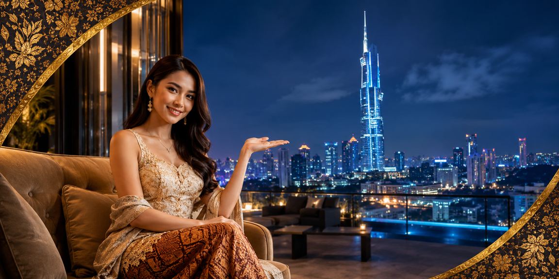 Pengguna dari Kuala Lumpur membuat deposit dengan rekaan batik tempatan