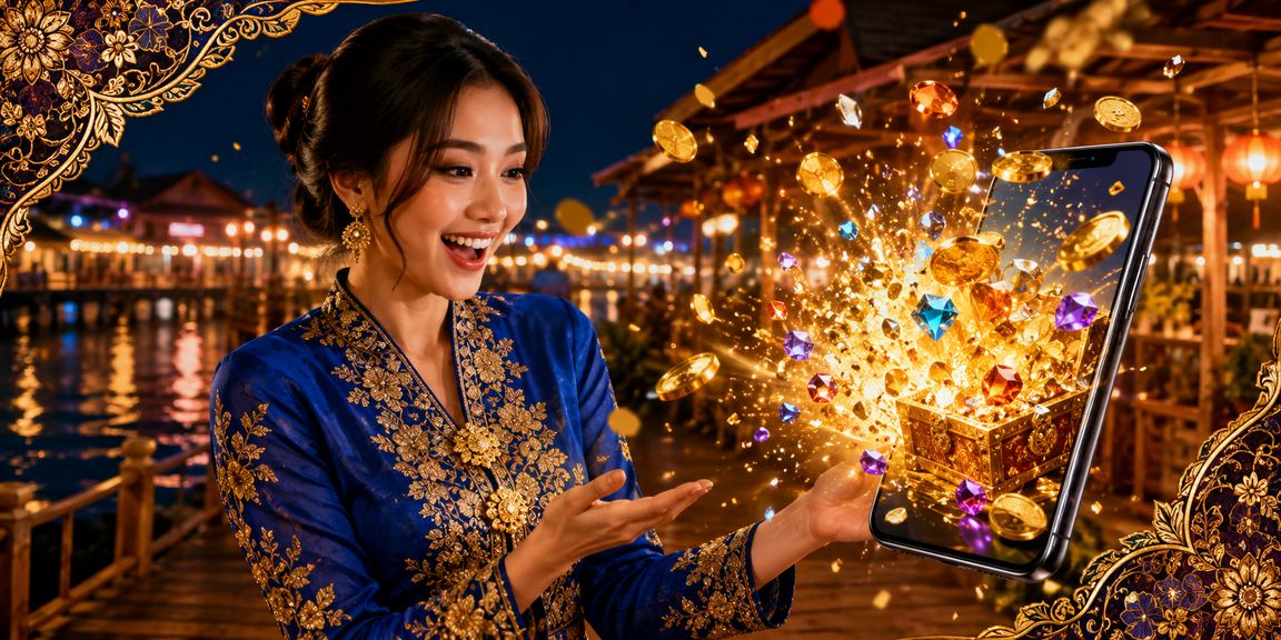 Pengguna dari Sabah mengakses kasino mudah alih 3star dengan pakaian tradisional